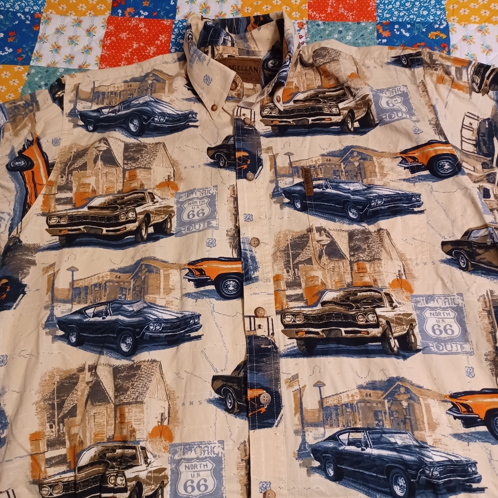 Button up cotten men's shirt